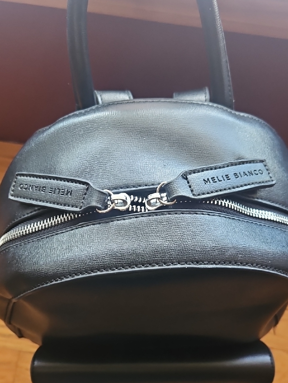 Melie Bianco Black Backpack - Picture 2 of 8